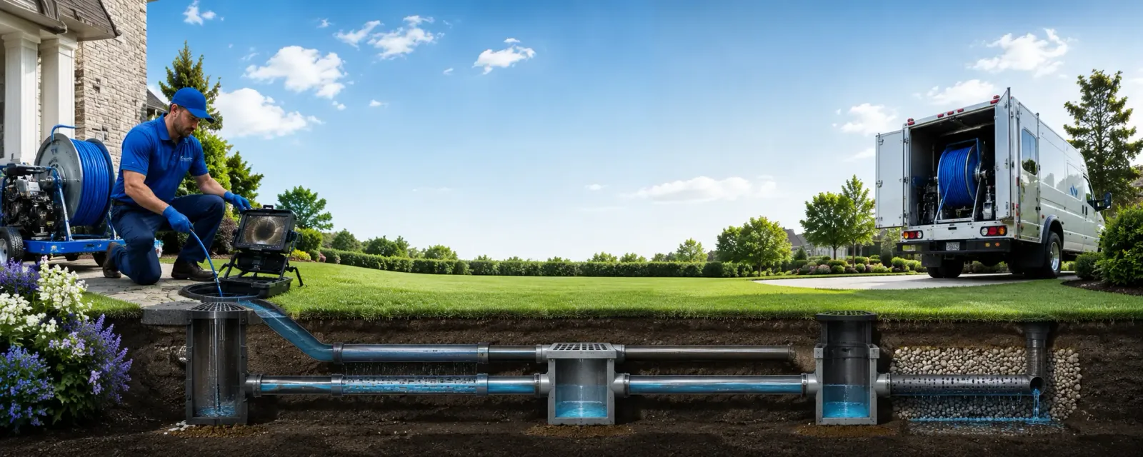 Outdoor drain cleaning information for Morris, NY